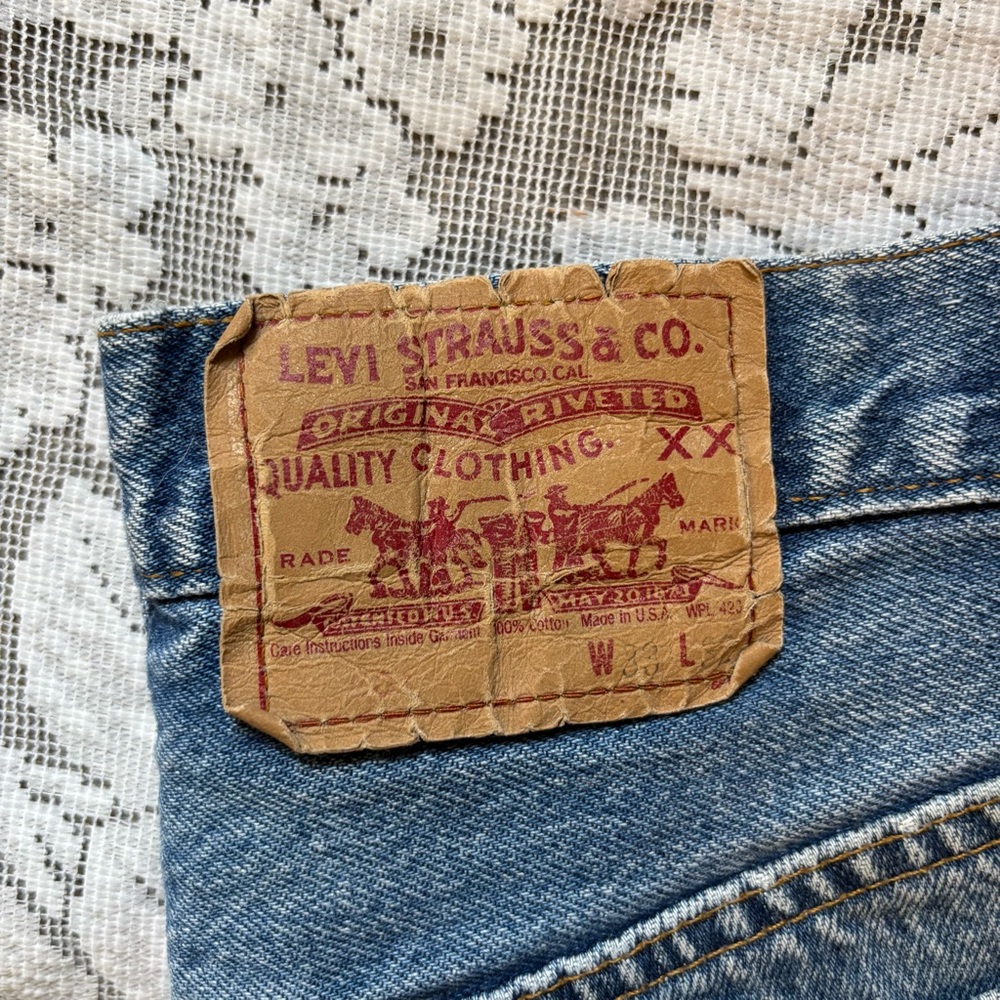 Levi's Men's Straight Blue Jeans - Picture 2 of 6